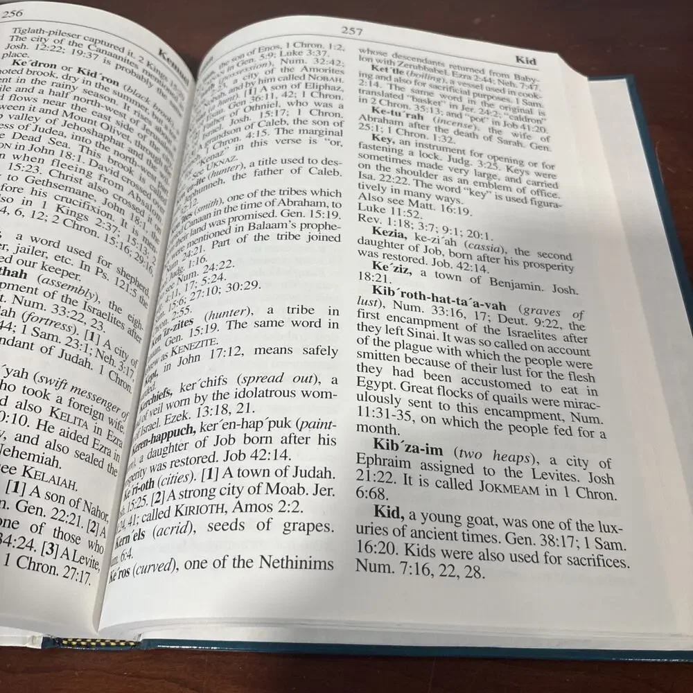 Large Print Bible Dictionary & Concordance (Over 6,000 Biblical Names And Terms)